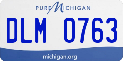 MI license plate DLM0763