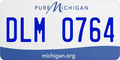 MI license plate DLM0764
