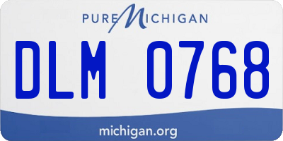 MI license plate DLM0768
