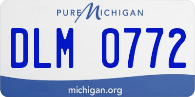 MI license plate DLM0772