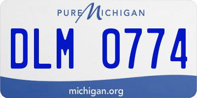 MI license plate DLM0774