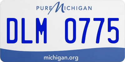 MI license plate DLM0775