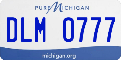 MI license plate DLM0777