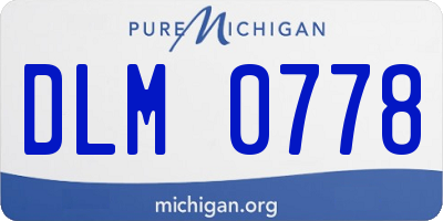 MI license plate DLM0778