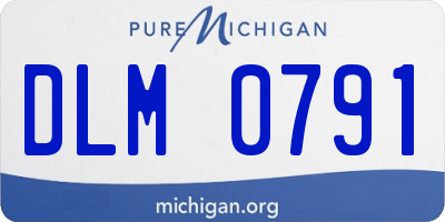 MI license plate DLM0791