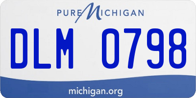 MI license plate DLM0798