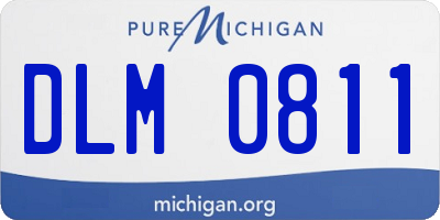 MI license plate DLM0811