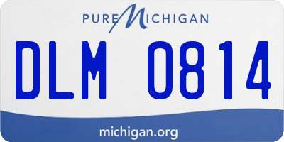 MI license plate DLM0814