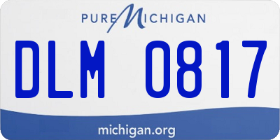 MI license plate DLM0817