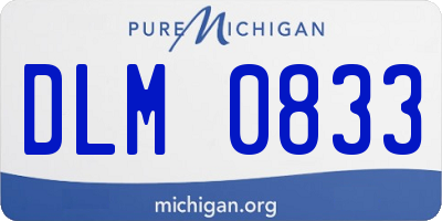 MI license plate DLM0833