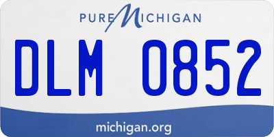 MI license plate DLM0852