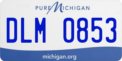 MI license plate DLM0853