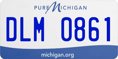MI license plate DLM0861