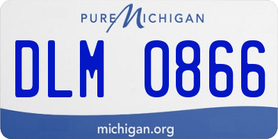 MI license plate DLM0866
