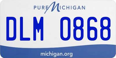 MI license plate DLM0868