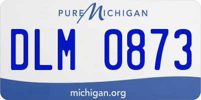 MI license plate DLM0873