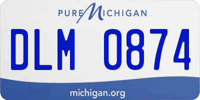 MI license plate DLM0874