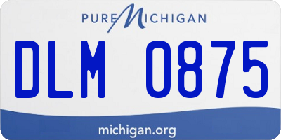 MI license plate DLM0875