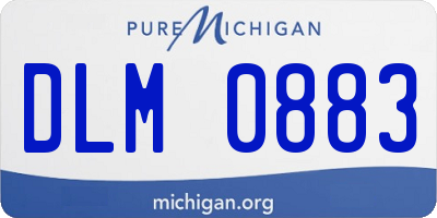 MI license plate DLM0883