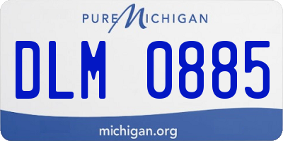 MI license plate DLM0885