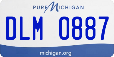 MI license plate DLM0887