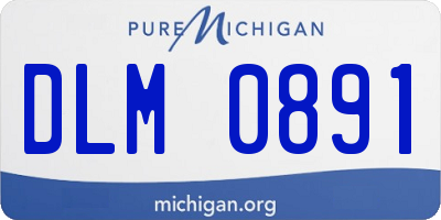 MI license plate DLM0891