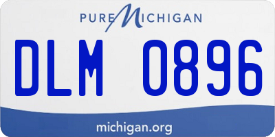 MI license plate DLM0896