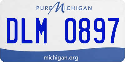 MI license plate DLM0897