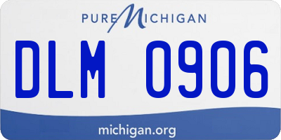 MI license plate DLM0906