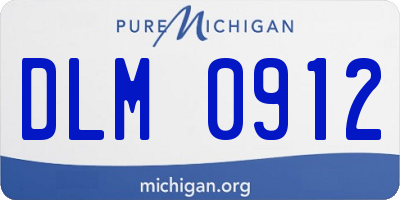 MI license plate DLM0912