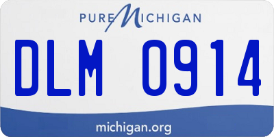 MI license plate DLM0914