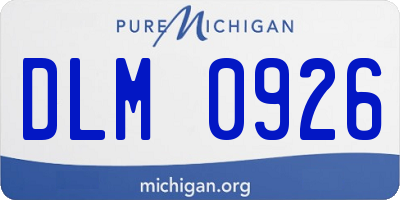 MI license plate DLM0926