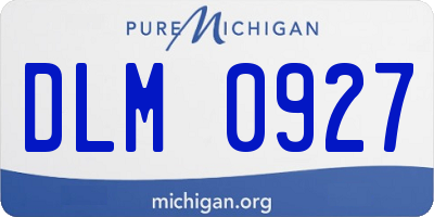 MI license plate DLM0927