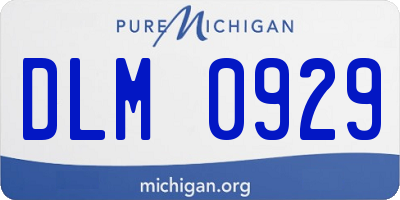 MI license plate DLM0929