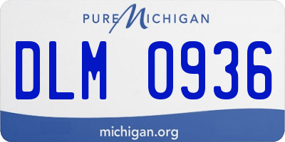 MI license plate DLM0936