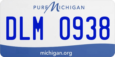 MI license plate DLM0938