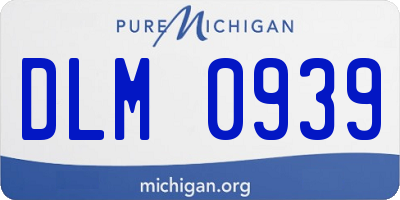 MI license plate DLM0939