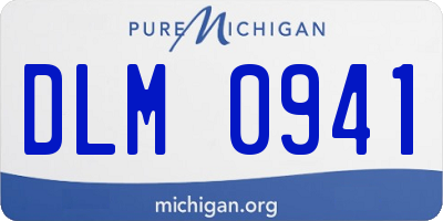 MI license plate DLM0941