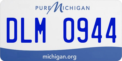 MI license plate DLM0944