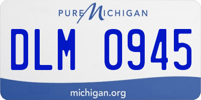 MI license plate DLM0945