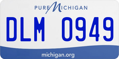 MI license plate DLM0949