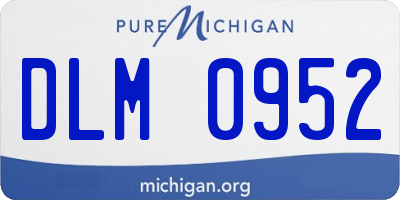 MI license plate DLM0952