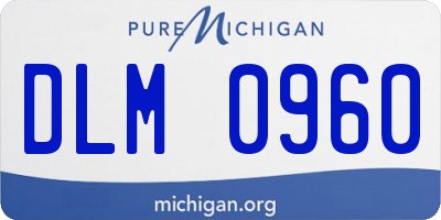 MI license plate DLM0960