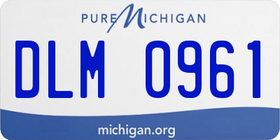 MI license plate DLM0961