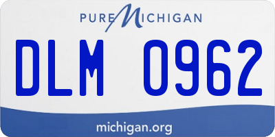 MI license plate DLM0962