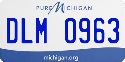 MI license plate DLM0963