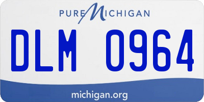 MI license plate DLM0964