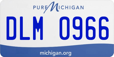 MI license plate DLM0966