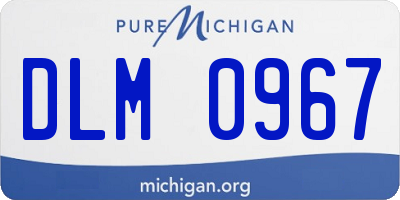 MI license plate DLM0967