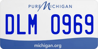 MI license plate DLM0969